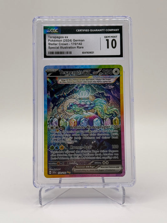 Terapagos ex 170/142 Deutsch CGC 10 – Pokémon Karte Paldean Fates