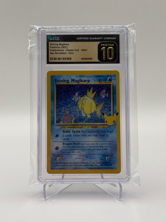 Shining Magikarp – Celebrations 66/64 Holo (Englisch) | CGC Pristine 10