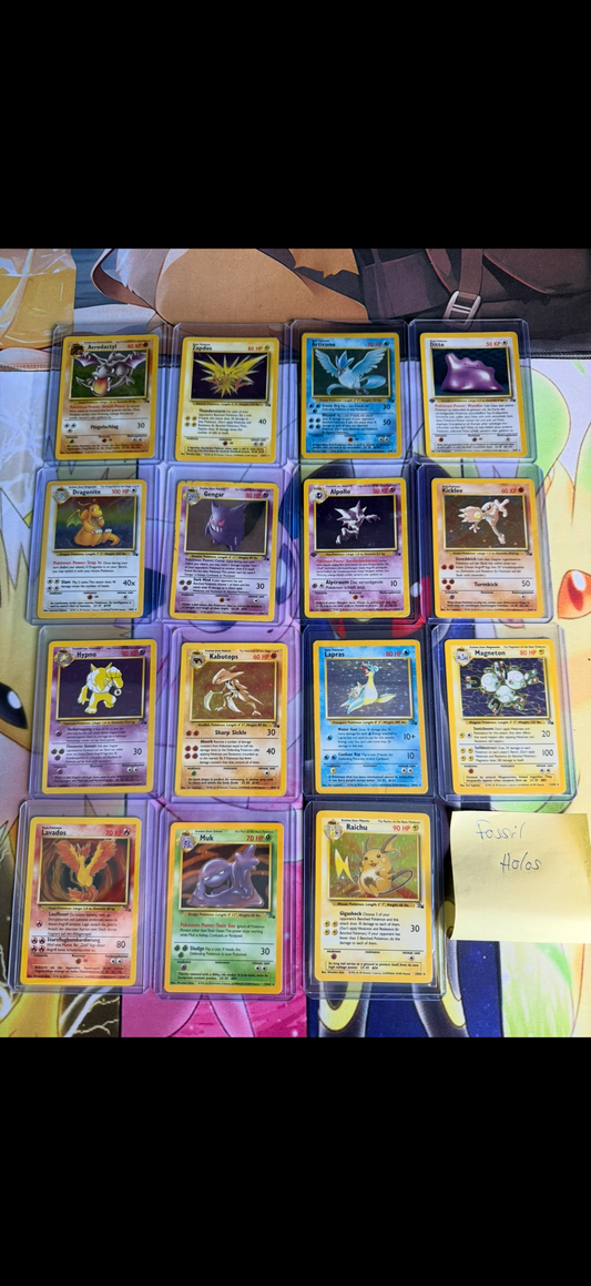 Pokémon Fossil Set Holos 2000 | Alle Holo-Karten | Vintage WOTC