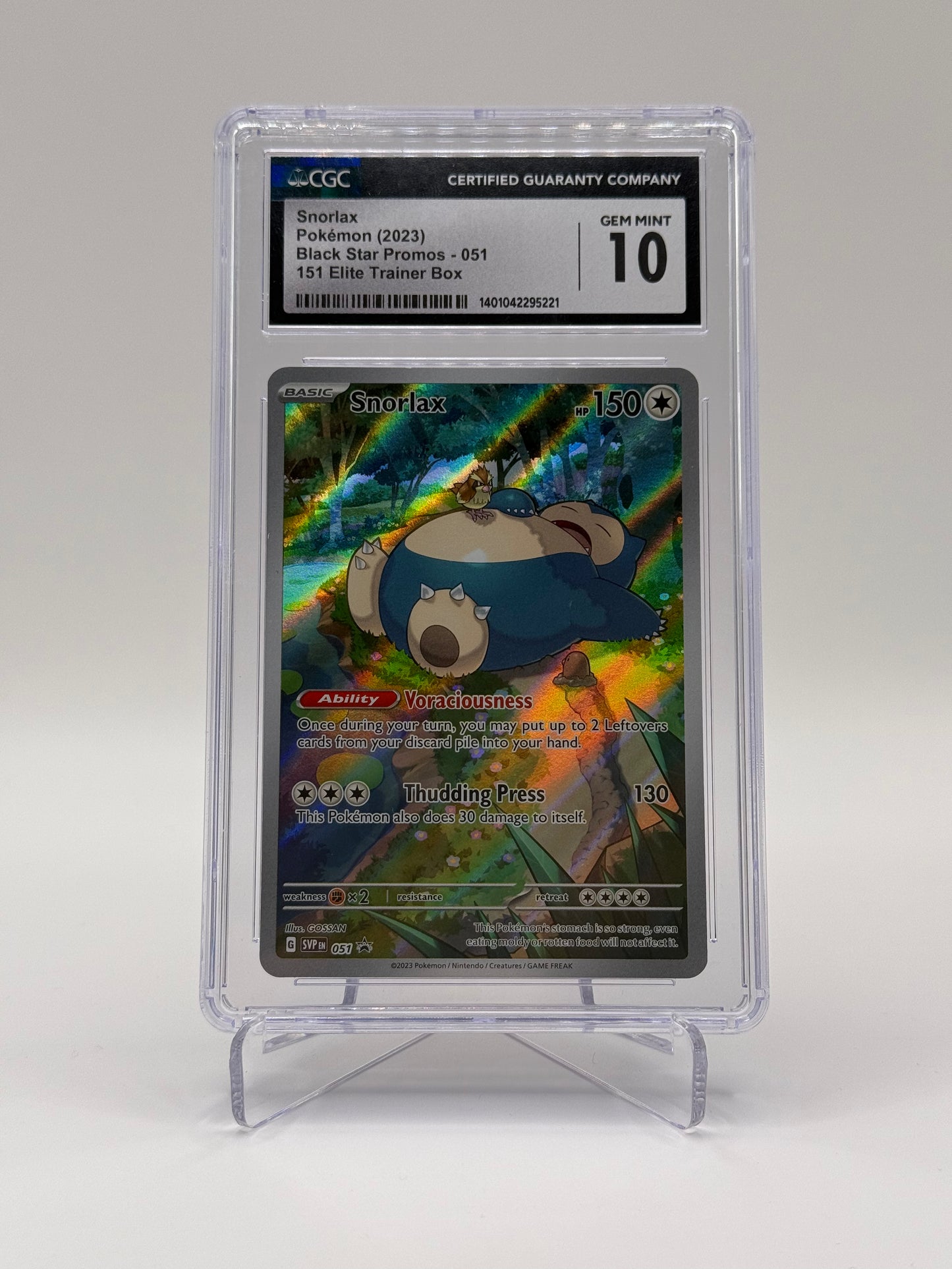 Snorlax Black Star Promo Englisch CGC 10 – Pokémon Karte SVP 051