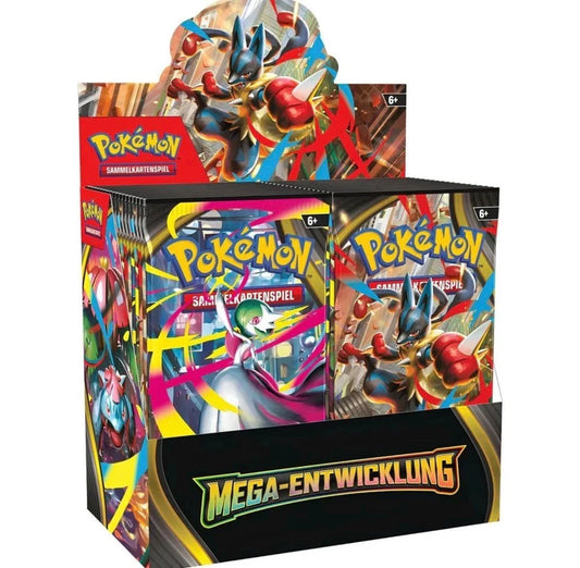 Pokémon Mega Entwicklung Display Deutsch Neu & OVP Sealed