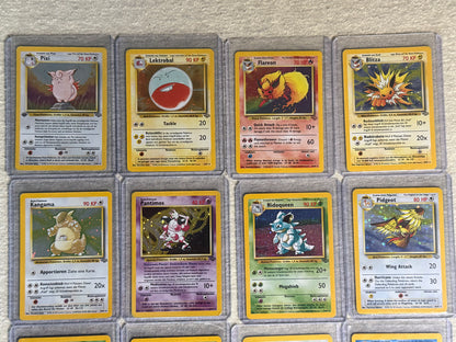 Pokemon Team Rocket - Fossil - Jungle Set ALLE Holos Vintage 49xHOLOS