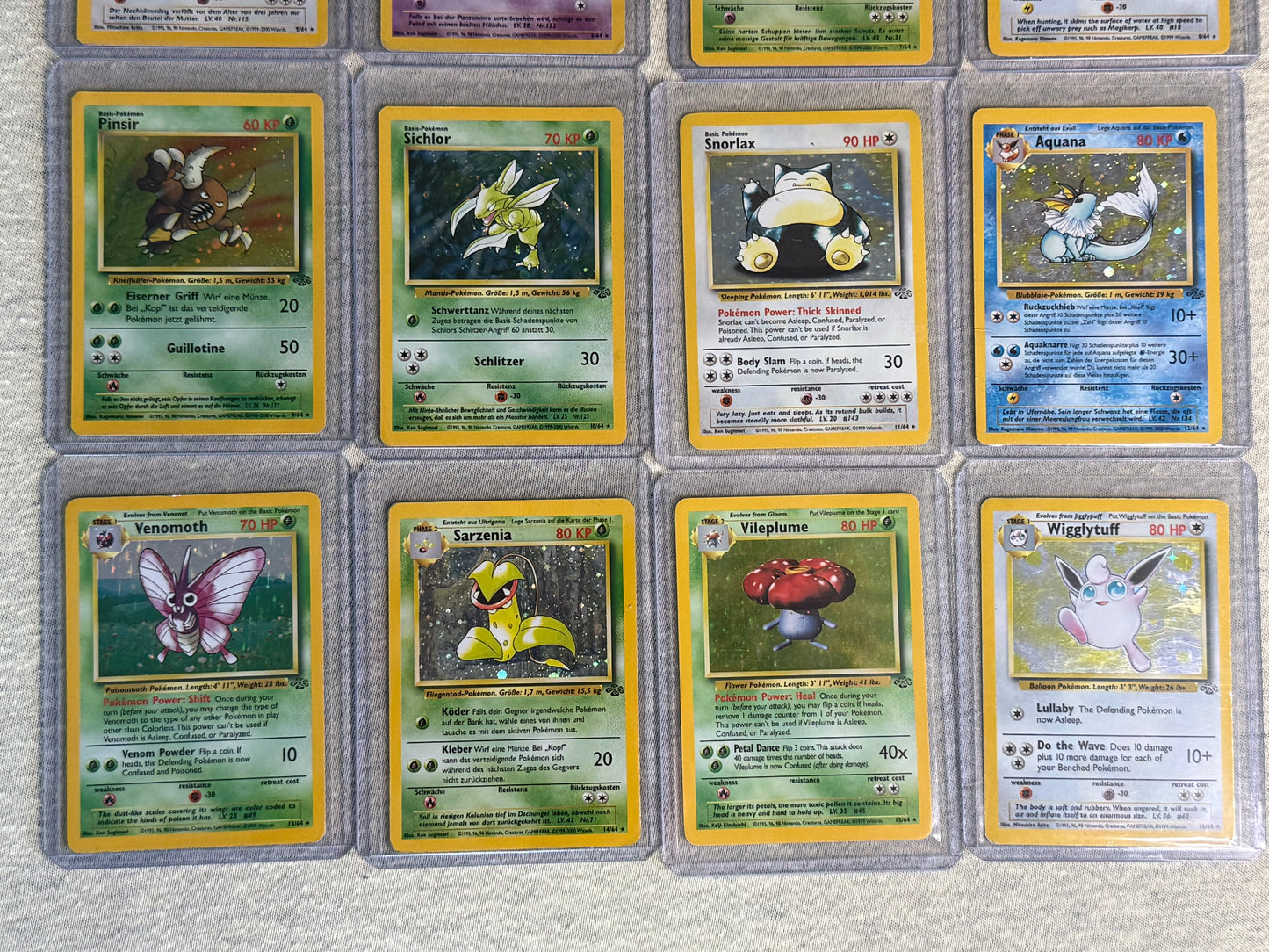 Pokemon Team Rocket - Fossil - Jungle Set ALLE Holos Vintage 49xHOLOS