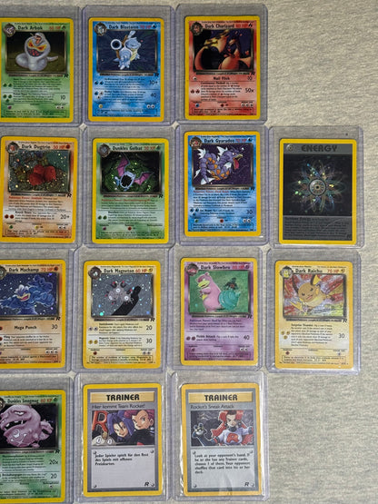 Pokemon Team Rocket - Fossil - Jungle Set ALLE Holos Vintage 49xHOLOS