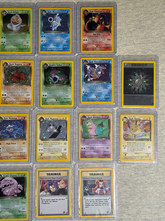 Pokemon Team Rocket - Fossil - Jungle Set ALLE Holos Vintage 49xHOLOS