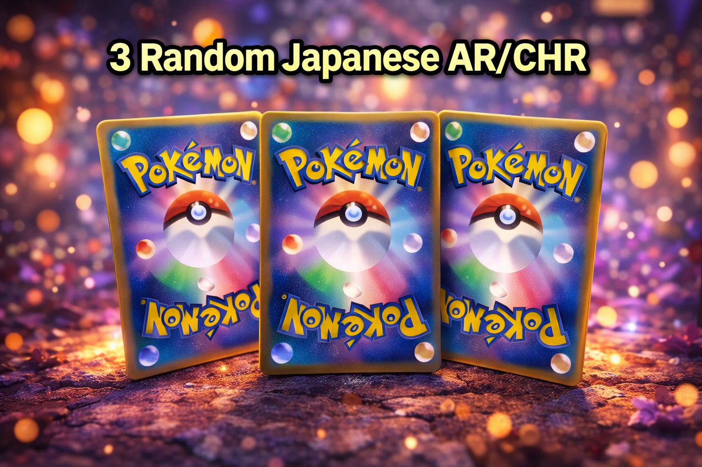 3x Japanese AR/CHR Karten