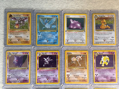 Pokemon Team Rocket - Fossil - Jungle Set ALLE Holos Vintage 49xHOLOS