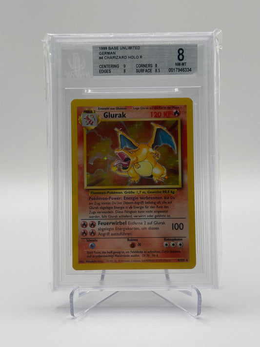 Glurak – Base Set 4/102 Holo (Deutsch) | BGS Strong 8