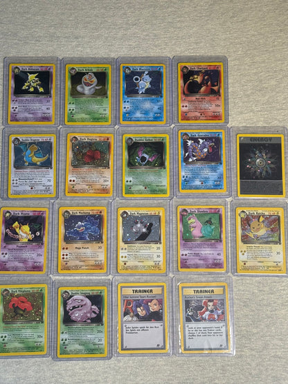 Pokemon Team Rocket - Fossil - Jungle Set ALLE Holos Vintage 49xHOLOS